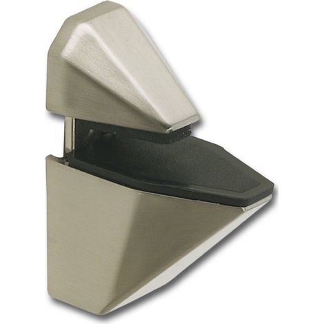 Glastablar-Klemmträger Eckig, Glas 3-25 mm, Zinkdruckguss Edelstahl Effekt (1/4)