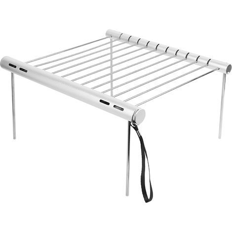 Gril de Camping Portable, Gril Pliant Facile à Nettoyer, pour la randonnée en Plein air avec Barbecue de Camping. (1/5)