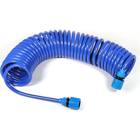 Tuyau d'arrosage rétractable portable en EVA (10 m) pour jardin, lavage de voiture, arrosage de fleurs et de pelouses. (1/3)