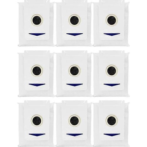 Lot de 9 sacs à poussière pour aspirateurs Ecovacs T30 Omni / T30 Pro Omni / Yeedi M12 Pro+ / M12 Ultra Plus (1/5)