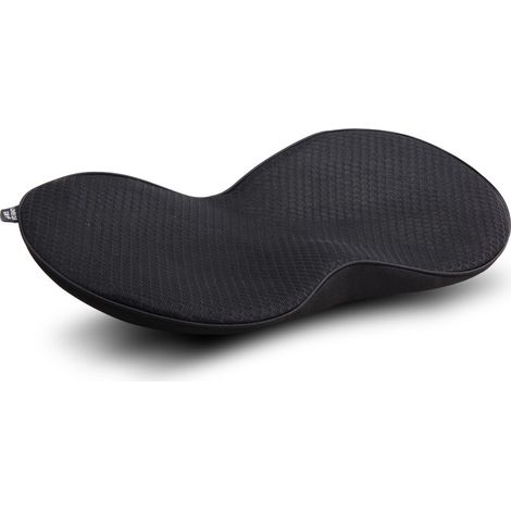 Coussin de siège auto ergonomique, léger et confortable, réduisant la pression sur les cuisses et les hanches et offrant un soutien lombaire. Noir. (1/5)