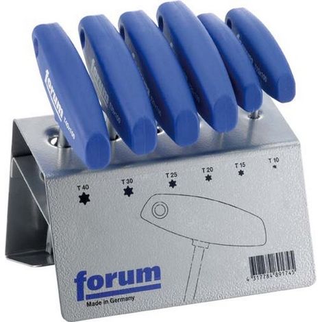 Torx® Cacciavite Set Con Farfalla 6 Parti Contenuto: T 10 T 15 T 20 T 25 T 30 T 40 × 100
