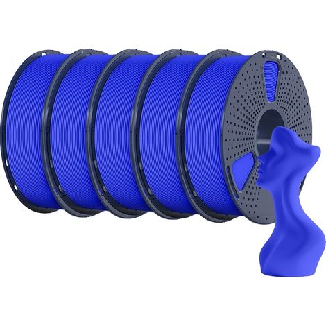 Filamento per stampante 3D, alta velocità, finitura opaca, blu (1/2)