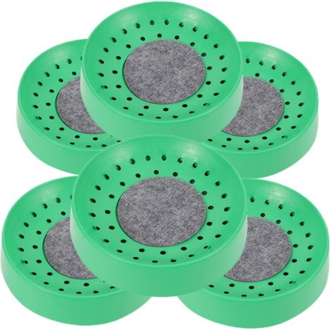 Lot de 6 Nids de Reproduction pour Pigeons en Plastique Solide, Bassins D'incubation Coussin Protecteur, Petit Nid Multifonction pour Élevage et Ponte D’Oiseaux en Volière (1/5)