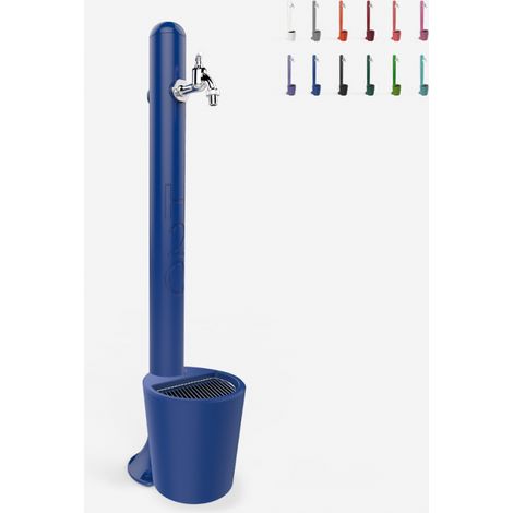 Fontana da Esterno con Rubinetto e Cestello Arkema H2O Blu