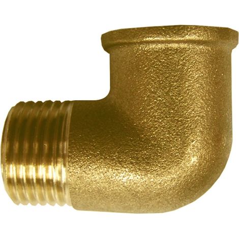 Codo De Latón 3/8 Macho x 3/8 Hembra
