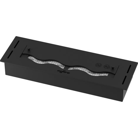 Bruciatore a Bioetanolo da Incasso 50x16x7,5 cm Black Burner 500 Nero (1/5)