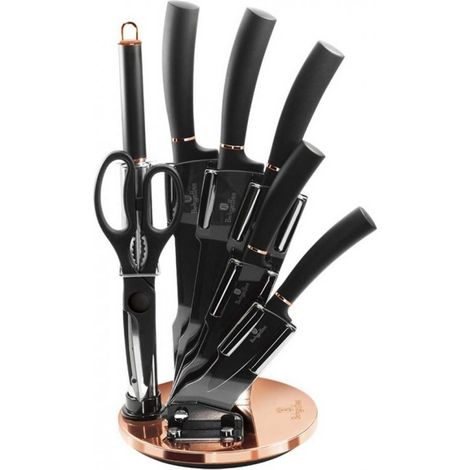 Set di coltelli Berlinger Haus BH-2421 Black Rose con supporto (1/4)
