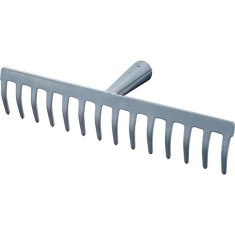 Rastrello da strada larghezza di lavoro 345 mm lunghezza dei denti 55 mm 14 denti con bussola conica senza manico R104-14T