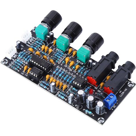 Module amplificateur, carte d'amplification audio, 2 entrées microphone, 2 canaux audio, XH M273 DC12-24V (1/5)