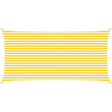 Toldo Vela de Sombra Amarillo y 6 x 3 m 100% Poliéster Oxford vidaXL