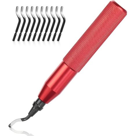 Manual Deburring Tool, 1 Metal Handle + 11 Blades BS1010 (1/5)