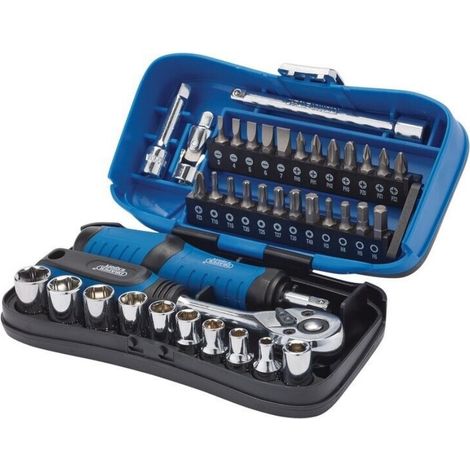 Draper 04713 Expert Socket And Bit Set 1/4" Sq. Dr. (39 Piece)