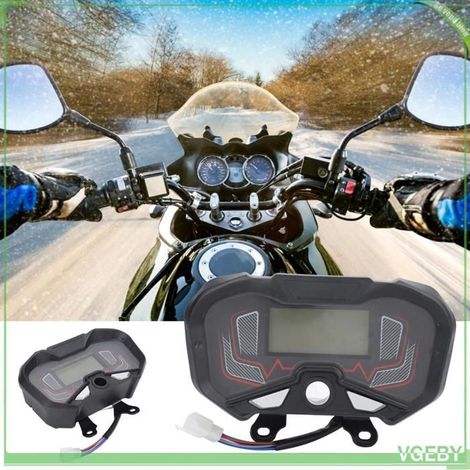 Fafeicy Jauge de carburant du tableau de bord Écran LCD pour Moto, Tableau de Bord Durable, Jauge de Carburant, sport decoration (1/5)