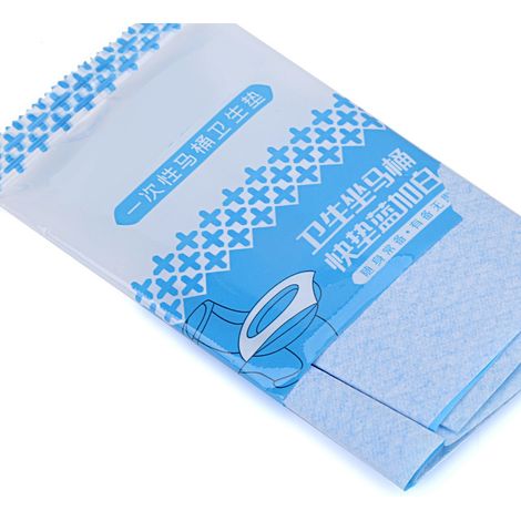 10 pièces/sachet Tapis de siège de toilette en papier imperméable jetable, emballage individuel indépendant (1/5)