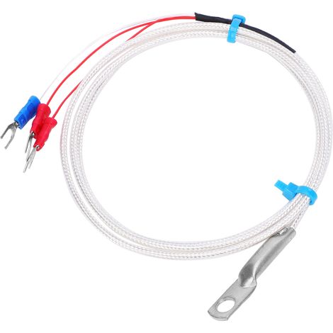 Sonde de température PT100 thermistance mesure capteur à pastille trou rond câble 3m (1/5)