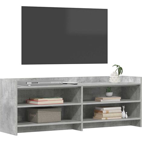 Mobile TV Armadietto TV Mobile Porta TV 135 x 33 x 47 cm Grigio Cemento Legno ingegnerizzato (1/5)