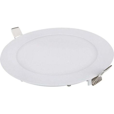 Lot de 1 Spot Led Encastrable Dimmable, 9W 6000K Blanc Naturel, IP65 Plafonnier Led Salle de Bain, Spot Led Extra Plat 35mm, Diamètre du Trou Φ130-135mm, AC 230V Éclairage de Plafond Pour le Salo