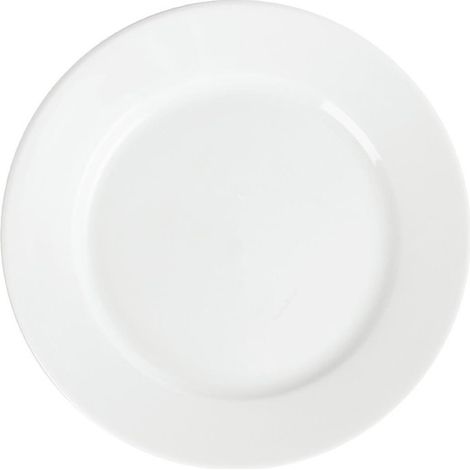 Assiettes à Bord Large Blanches 202(Ø)mm Lot de 12 Olympia