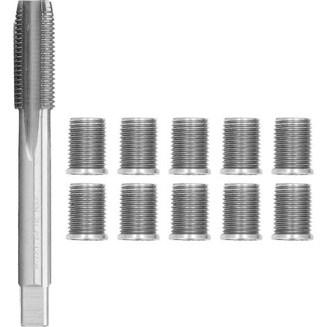 Kit de réparation de filetage de bougie d'allumage, boulon M10x1,25, taraud M12x1,25, accessoires automobiles (1/5)