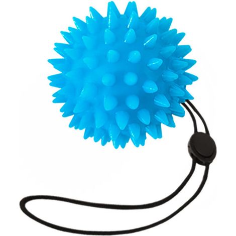 Balle de massage, TPR, Balle de gymnastique, Balles de massage, Balle de fitness, Massage de différentes zones, 6,5 x 6,5 cm - Bleue (1/5)