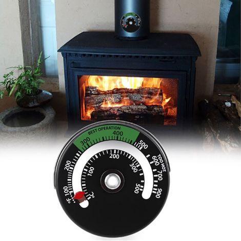 Thermomètre magnétique pour four, thermomètre pour four à bois, instrument de mesure pour le bois
