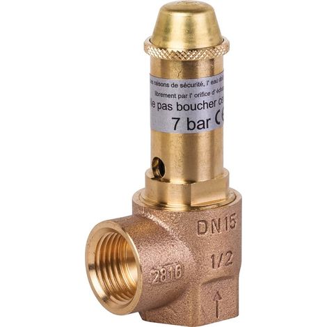 Thermador – Soupape de sécurité à membrane 1/2' – Pression max 7 bar – Pour installations d'eau sanitaire – Protection contre surpression