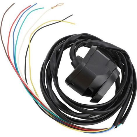 Kit Câblage Prise Remorque 7 Broches - 12 V - Conforme ISO 1185 - Pour Véhicules Utilitaires Camions Semi-Remorques - 1,5 M (1/5)