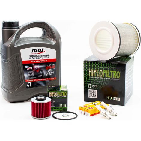 Kit Révision Filtres Bougies pour YAMAHA TDM 850 de 1996 à 2001 - IGOL PROPULS PERFORMANCE 10W40 4L