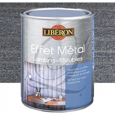 Effet Métal Lambris-Meubles LIBÉRON Gris atelier 1 L (1/2)