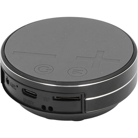 Haut-Parleur à Conduction Osseuse, Mini Haut-Parleur Stéréo Portable, BT étanche pour Douche, Voyage en Plein Air, avec Ventouse (Black) (1/5)