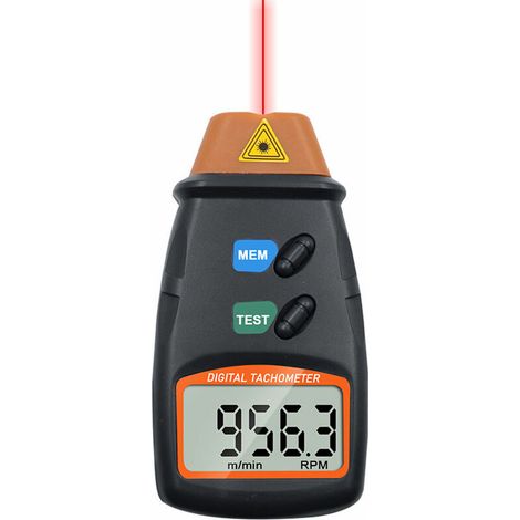 Green Mobility-Tachymètre numérique laser de poche Tachymètre optique Tachymètre laser numérique sans contact avec étui de rangement (sans piles) (1/5)