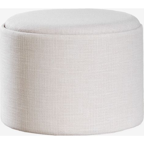 Pouf rotondo imbottito Berkeleni con vassoio e contenitore SKLUM             (1/5)