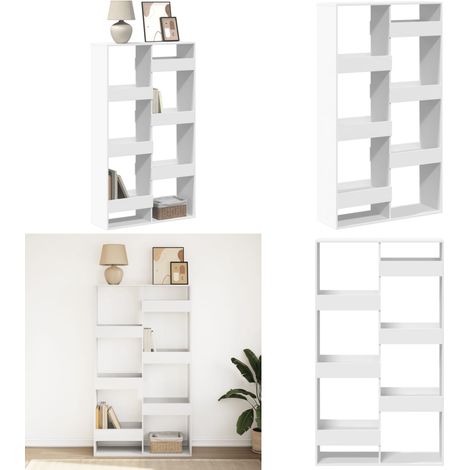 vidaXL Bibliothèque blanc 100x33x175 cm bois d'ingénierie (1/5)