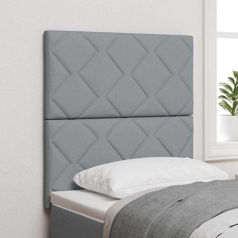 Kopfteil Hellgrau 80 cm Stoff