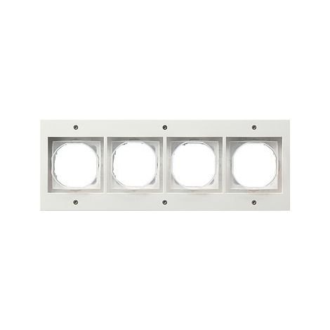 GIRA 021466 CADRE DE FINITION 4 POSTES TX44 (WG UP) BLANC