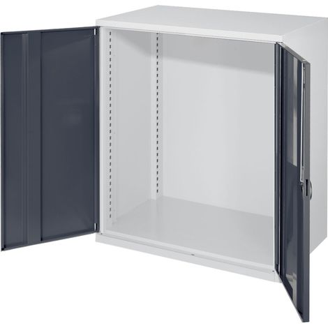 Kappes Schwerlast-Beistellschränke ohne Mitteltrennwand 1110x1000x600mm Modell 60 Vollblechtüren anthrazitgrau