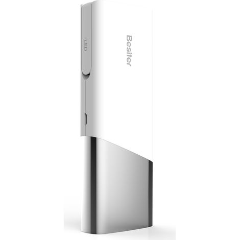 Power bank Toivize da 10000 mAh con torcia a LED – Alta capacità – Doppia uscita USB – Alimentazione di backup per telefono e illuminazione di emergenza (1/5)
