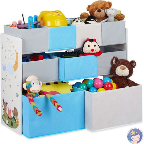 Estantería infantil con motivo y 9 cajones