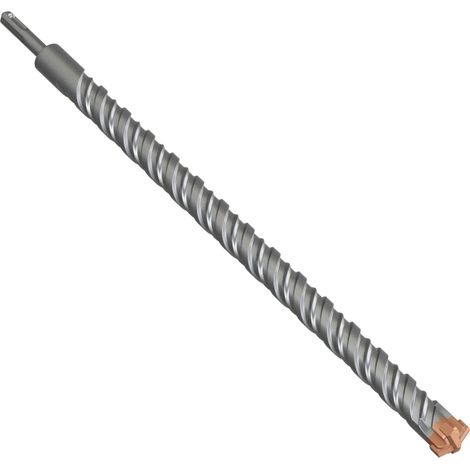 Foret à béton SDS Plus 25 x 460 mm avec 4 tranchants en carbure - Foret à béton pour pierre, béton, bois, brique et carrelage (1/5)
