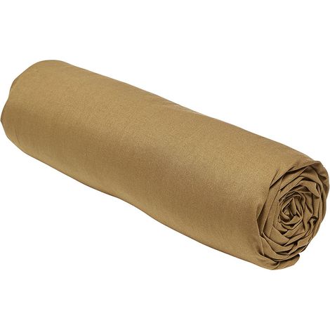 Drap housse - TODAY - 180 x 200 cm + 30 cm - Coton - Organic Bronze (1/5)