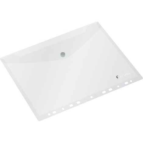 PP A4 Briefumschlagmappe mit Europerforation, weiß