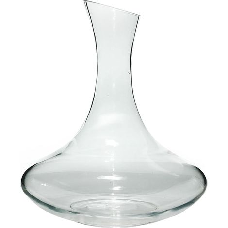 DECANTER IN VETRO TRASPARENTE PER VINO CON CAPIENZA 1.8 LITRI