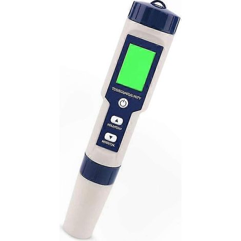5-in-1-Wasserqualitätstester zur Messung von pH-Wert, TDS, EC, ORP und Temperatur, ideal für Hydrokultur, Aquarien, Schwimmbäder und Trinkwasseranalysen (1/5)