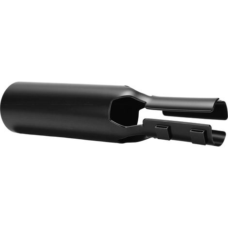 Extension de buse d'aération pour souffleur de feuilles, compatible avec les souffleurs électriques et thermiques à sortie ronde de 2 à 4 pouces (noir). (1/5)