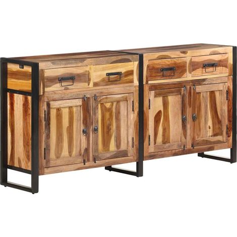 vidaXL Buffet 172x35x80 cm Bois d'acacia solide avec finition miel (1/5)