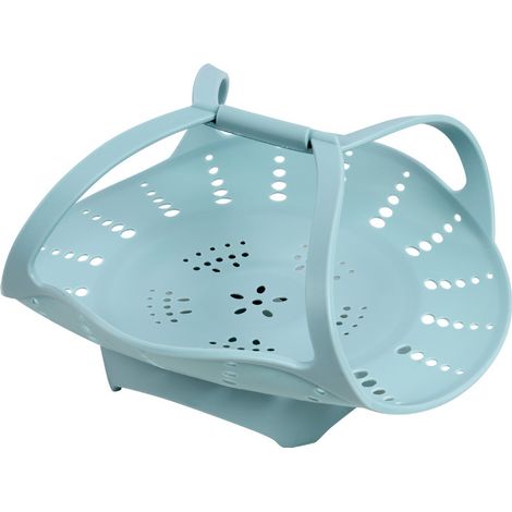 Cuiseur vapeur pliable en silicone alimentaire, panier vapeur rétractable pour cuisine (1/3)