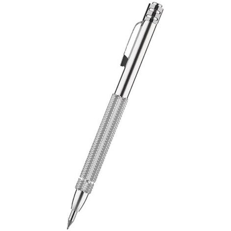 BUNTHAUS Packung Wolframkarbid-Gravierstift mit Magnet, mit 8 zusätzlichen Ersatz-Markierungsspitzen, Gravurstift für Glas/Keramik/Metallblech (130 mm) (1/3)