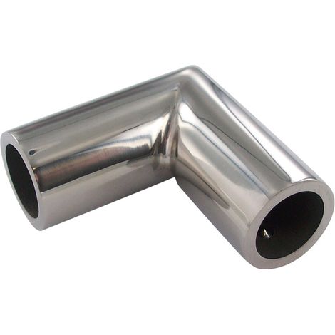 Angle 90° - Pour tube de dimension : 19 x19 mm - Décor : Chromé - Matériau : Laiton - Modèle : Carré - ADLER (1/4)