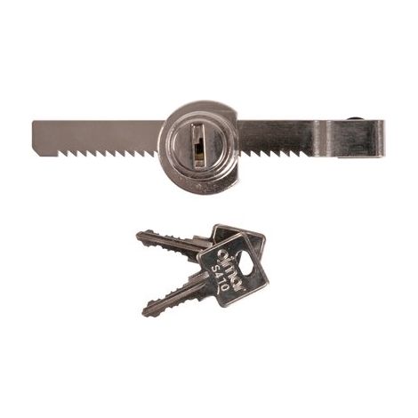 Serrure pour porte verrouillée à crémone ailée
